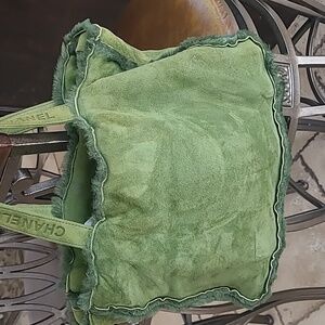 Chanel 1997 mini tote green